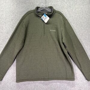 Columbia Pullover Mens XL Hart Mountain III Half Zip Fleece Sweater Outdoors